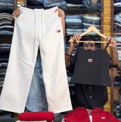 White Tommy Hilfiger Tracksuit — Iconic Comfort with Classic Style