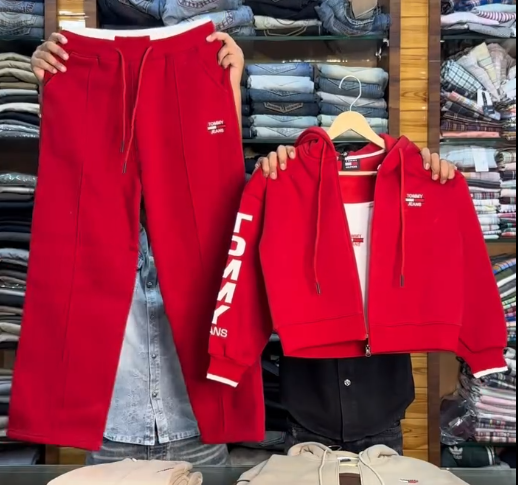 White Tommy Hilfiger Tracksuit — Iconic Comfort with Classic Style