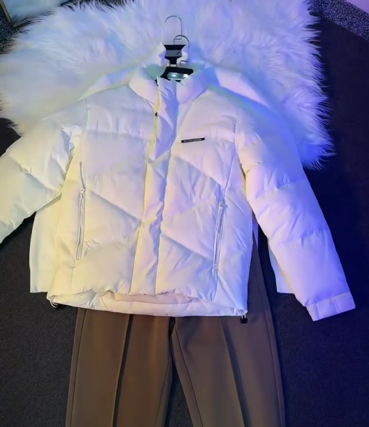 Korean Street Style Edge: Black Faux Leather Bomber Jacket with Korean Pants 🖤🇰🇷