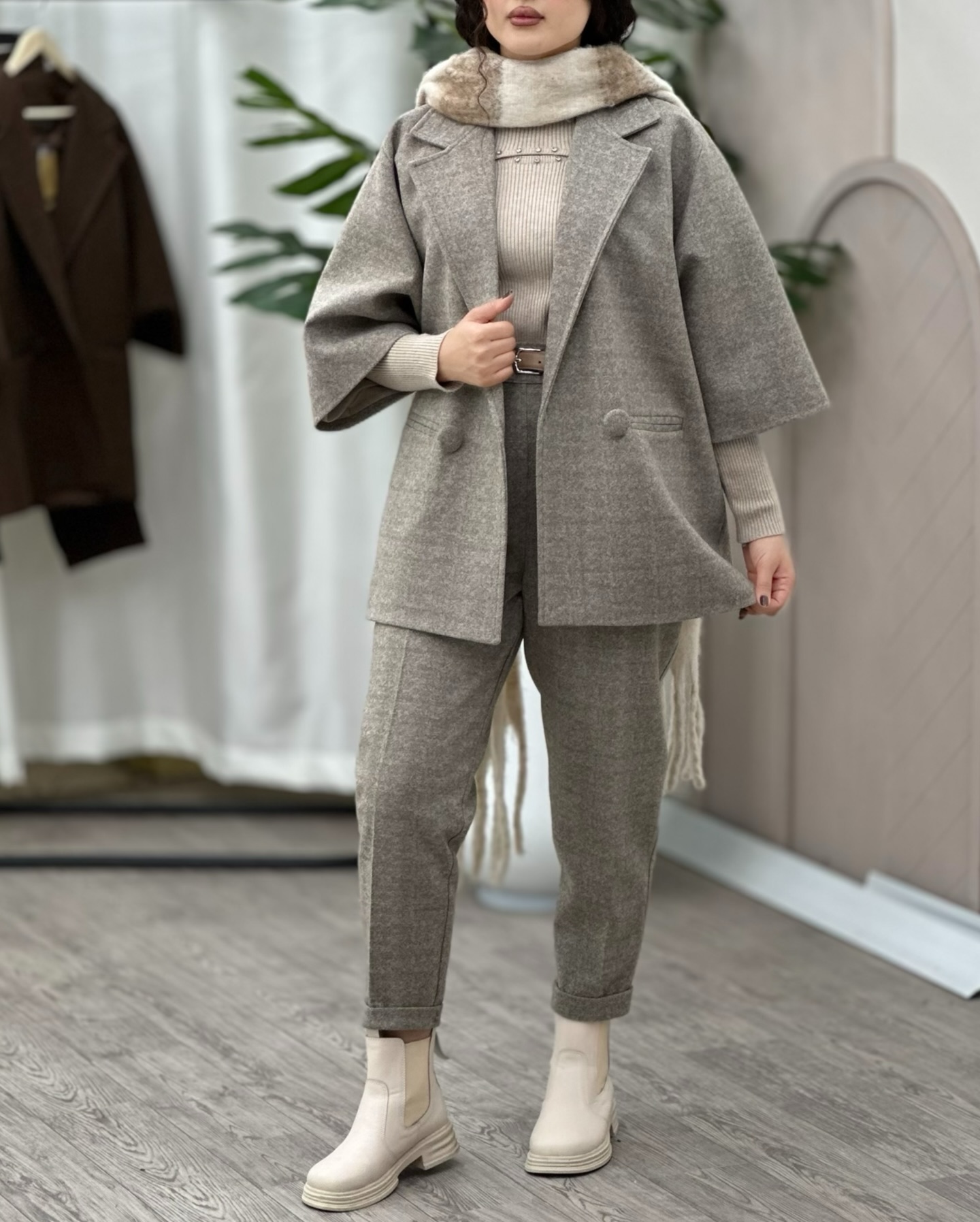 Cottinfab Brown Cotton Co-Ord Set – Effortless Style Meets Everyday Comfort