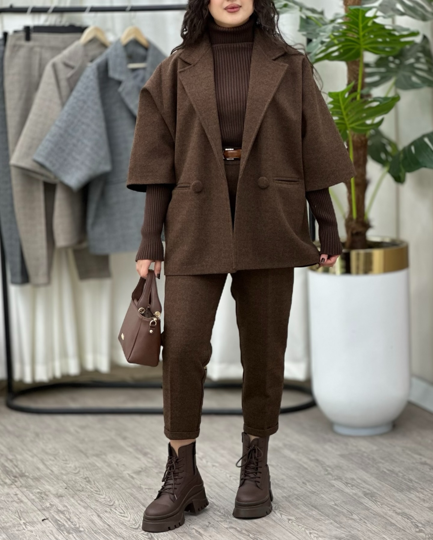 Cottinfab Brown Cotton Co-Ord Set – Effortless Style Meets Everyday Comfort