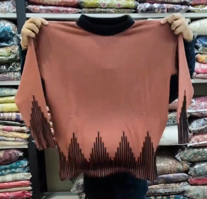 Women’s Rust Knit Sweater and Matching Trousers Set – Cozy, Chic, and Stylishly Coordinated