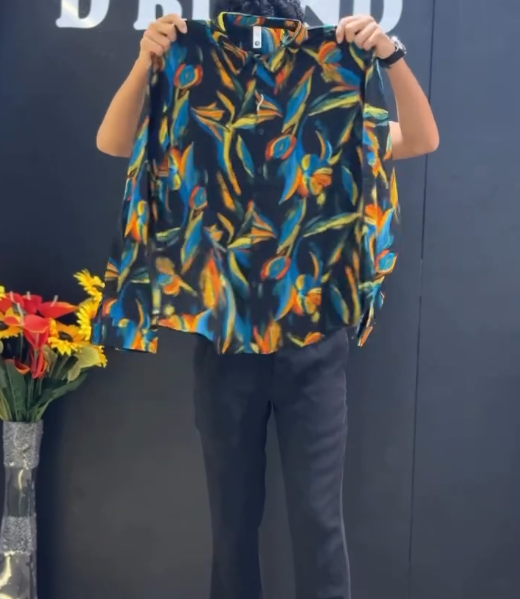 🎨 Stand Out in Style: Exclusive Printed Full-Sleeves Abstract Shirt & White Bottomwear Combo 👕🤍