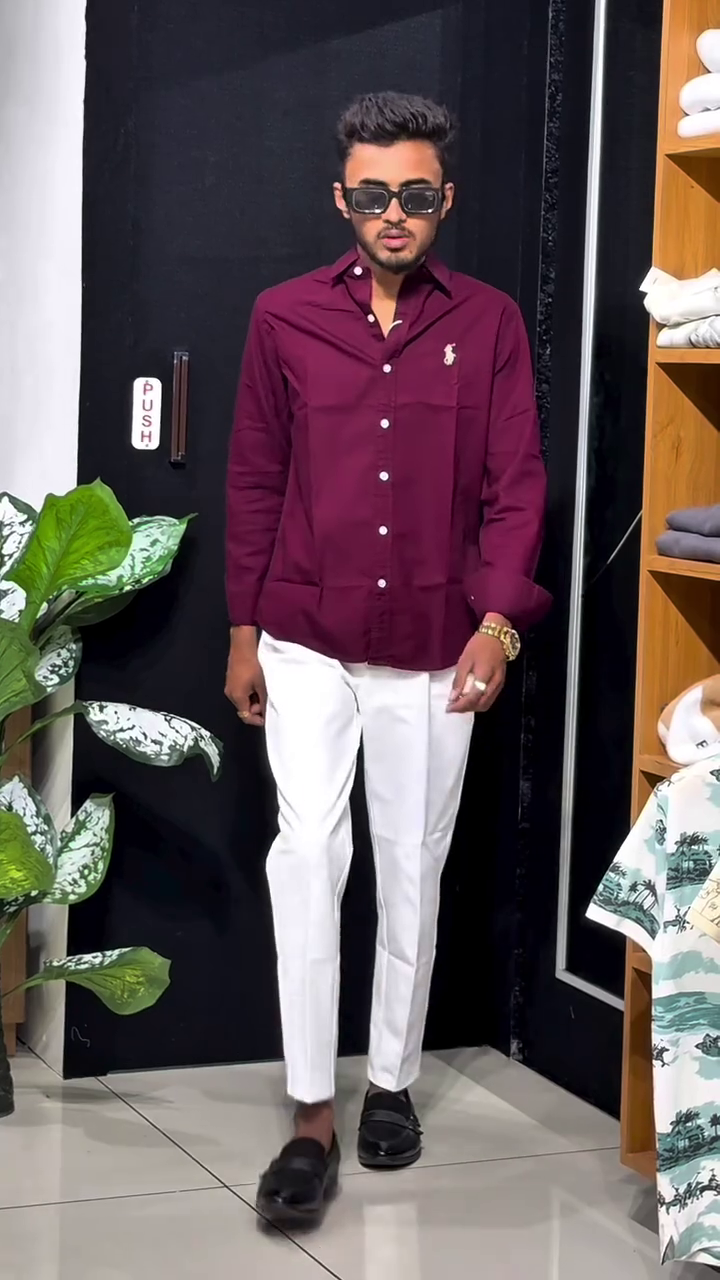 Fresh & Effortless: Light Blue Button-Down Linen–Cotton Blend Shirt