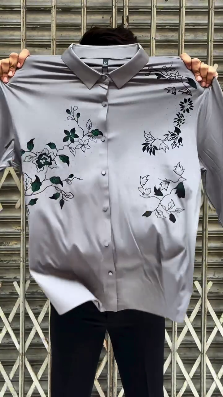 Bold & Premium: Magenta Designer Shirt with Embroidered Detailing – Perfect Party Wear Look