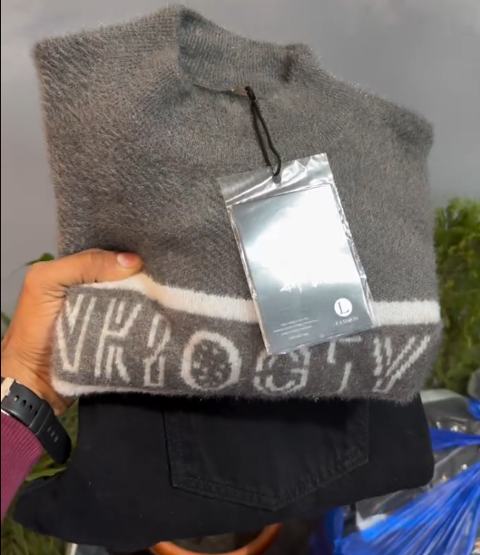 Premium Winter Essential: Grey “VRI OOTY” Soft Knit Sweater – Stylish, Warm & Everyday Ready