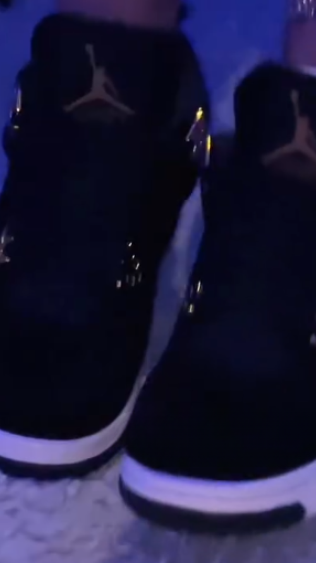 Luxury Street Sneaker: Black Slip-On Trainers with Gold Detailing – Comfort Meets Premium Style