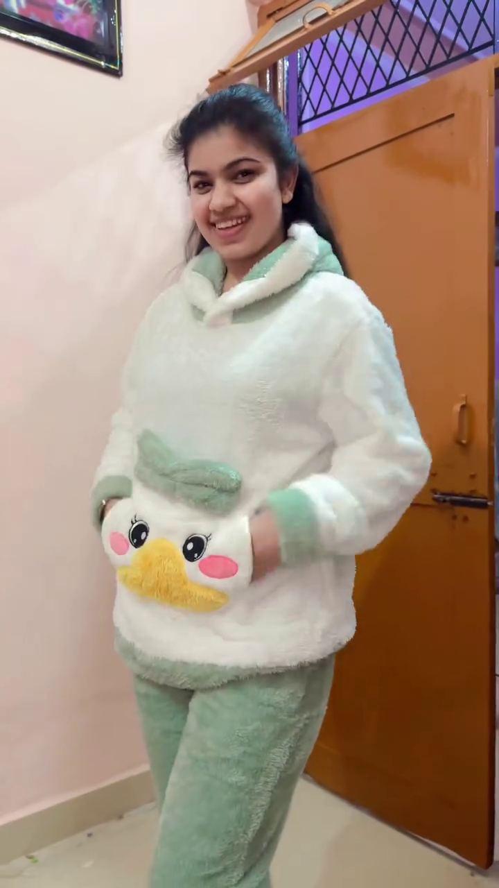 Cozy Elegance for Cold Nights: Women’s Woolen Night Suit for Winters