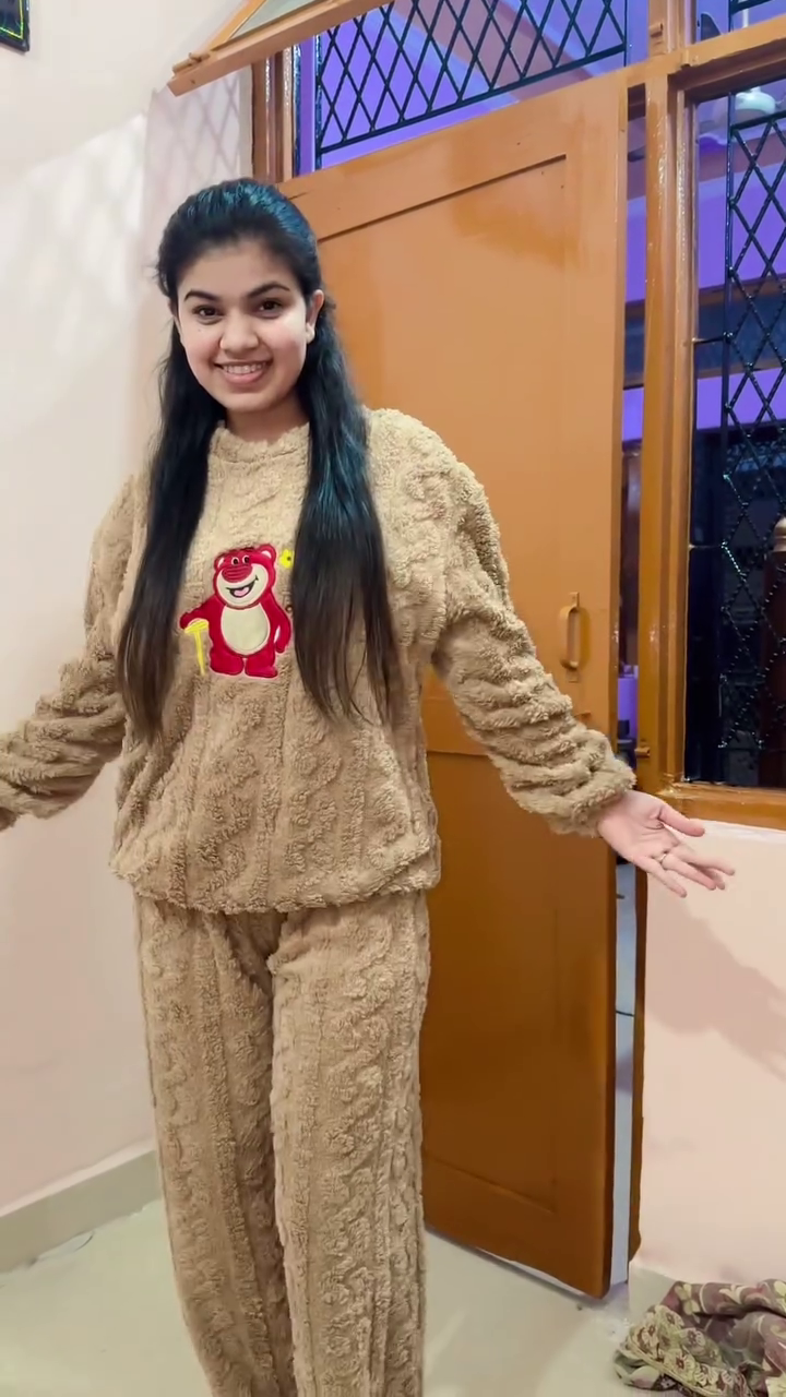 Cozy Elegance for Cold Nights: Women’s Woolen Night Suit for Winters