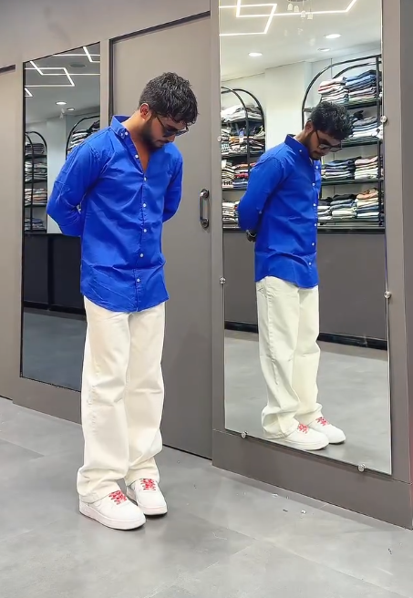 Men Slim Fit Solid Casual Shirt with Pant Combo – Smart Style, Perfectly Paired