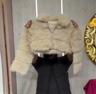 Brown Faux-Fur Crop Jacket – Cozy, Chic & Statement-Making Outerwear