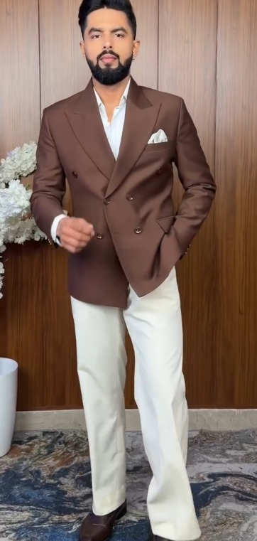 Half a Man Jacket with Trousers – Bold Contemporary Streetwear Ensemble