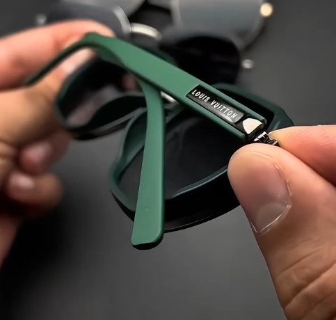 Vincent Chase TINTED VC S14944-C3 Sunglasses — Silver & Green Gradient with Full-Rim Rectangular Frame