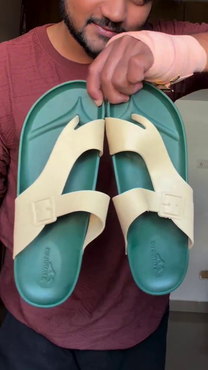 Extra Soft Nylon Velcro Slide Sandals – Lightweight Comfort for Everyday Wear