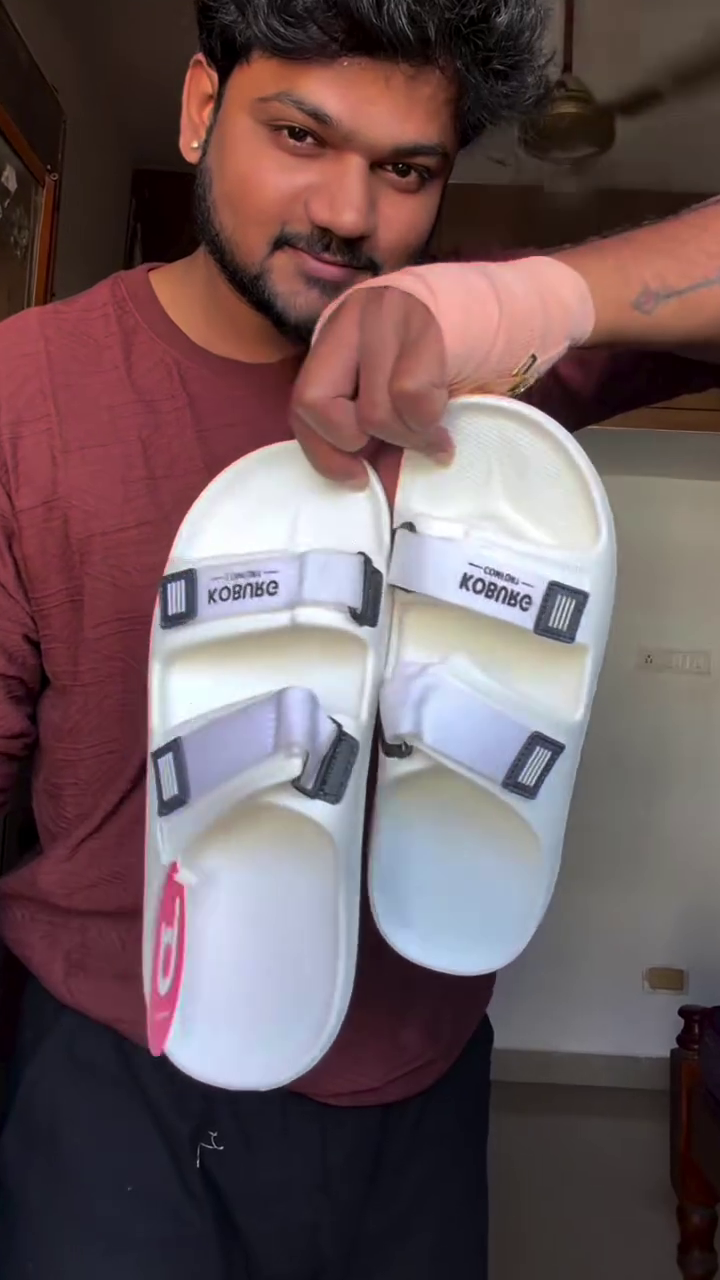 Extra Soft Nylon Velcro Slide Sandals – Lightweight Comfort for Everyday Wear