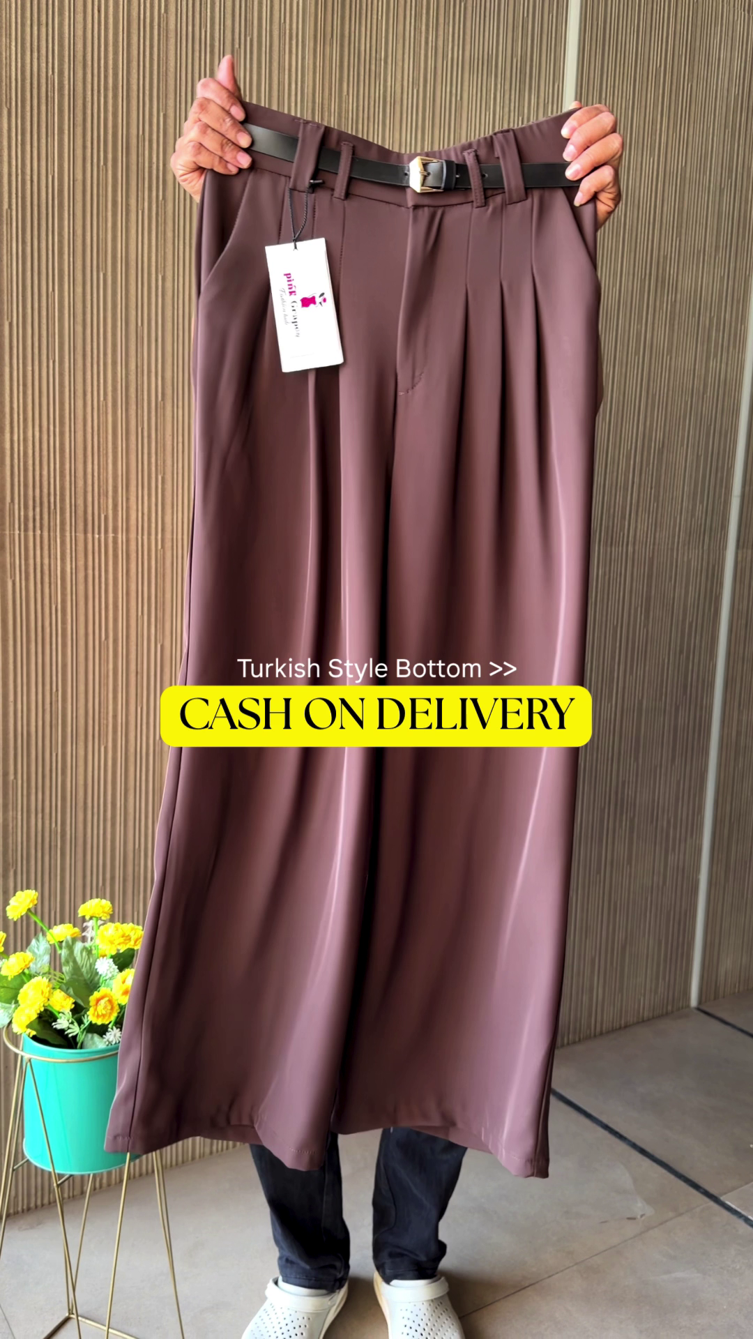 Beige Tailored Wide-Leg Pants – Effortless Elegance Meets Modern Comfort