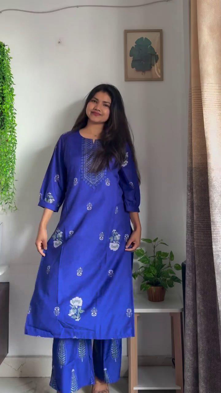 🧡 Sunset Bloom: Printed A-Line Kurta