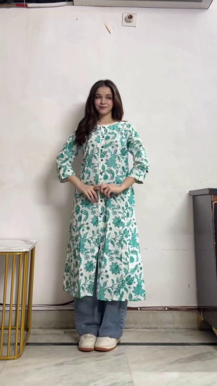 🌼 Sunshine Bloom: Floral Printed Kurta