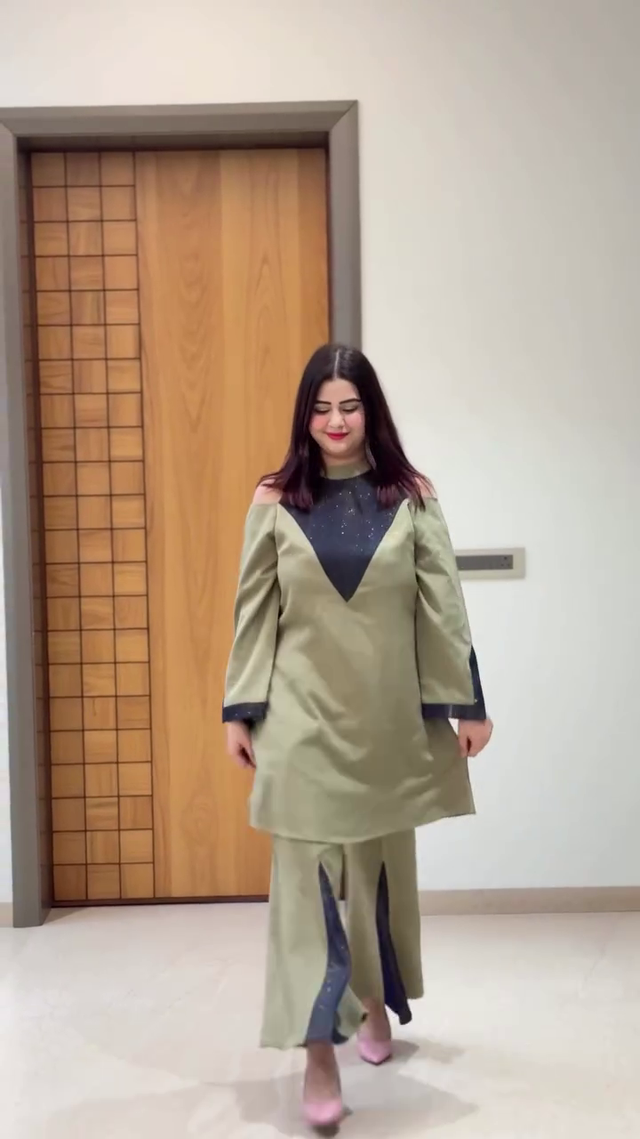 Women’s Pink Angrakha Cotton Stitched Co-Ord Set – Elegant Ethnic Comfort for Everyday Style