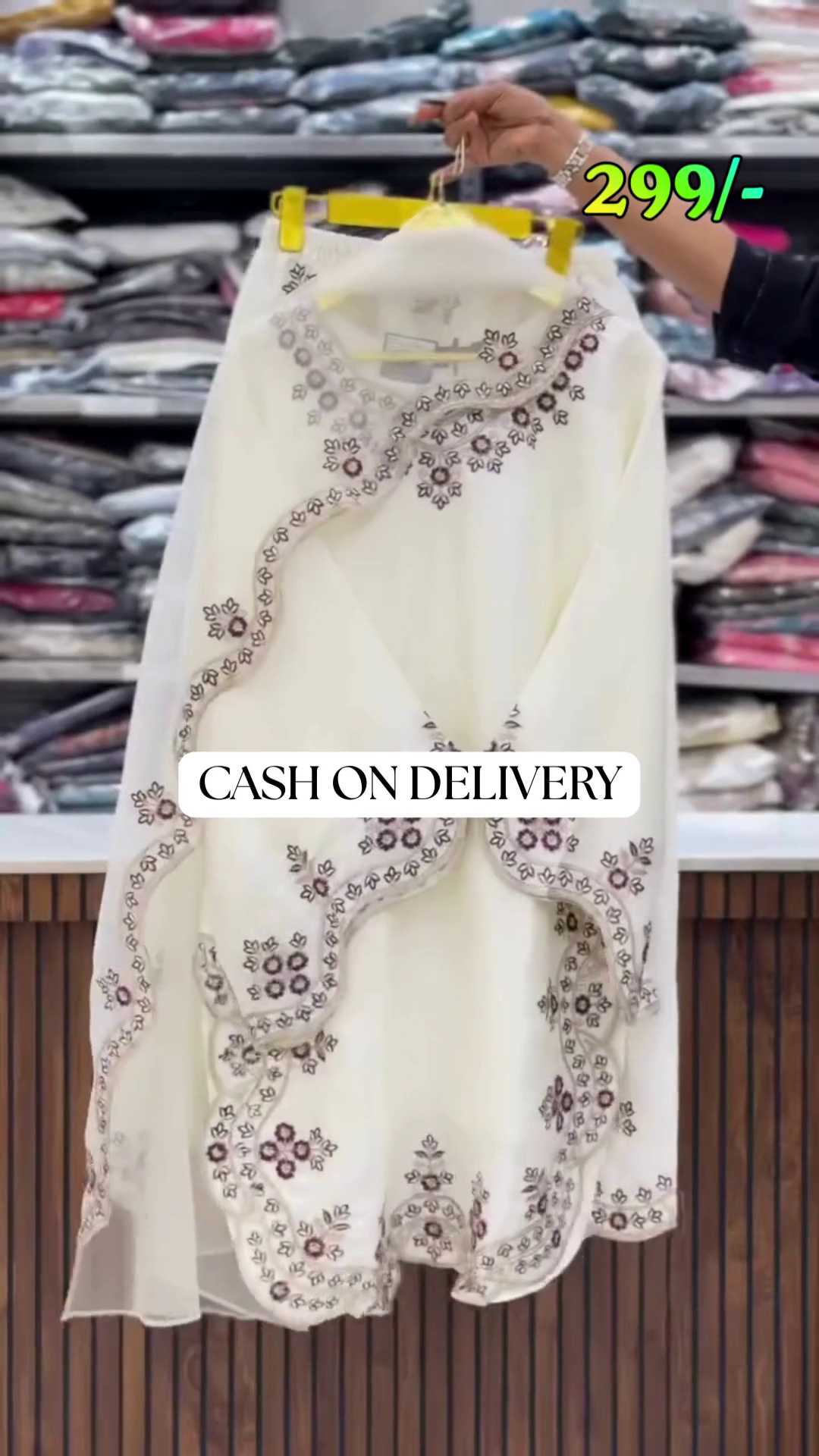 Elegant Rafacollection Pakistani Suit with Heavy Embroidery and Statement Bell Sleeves