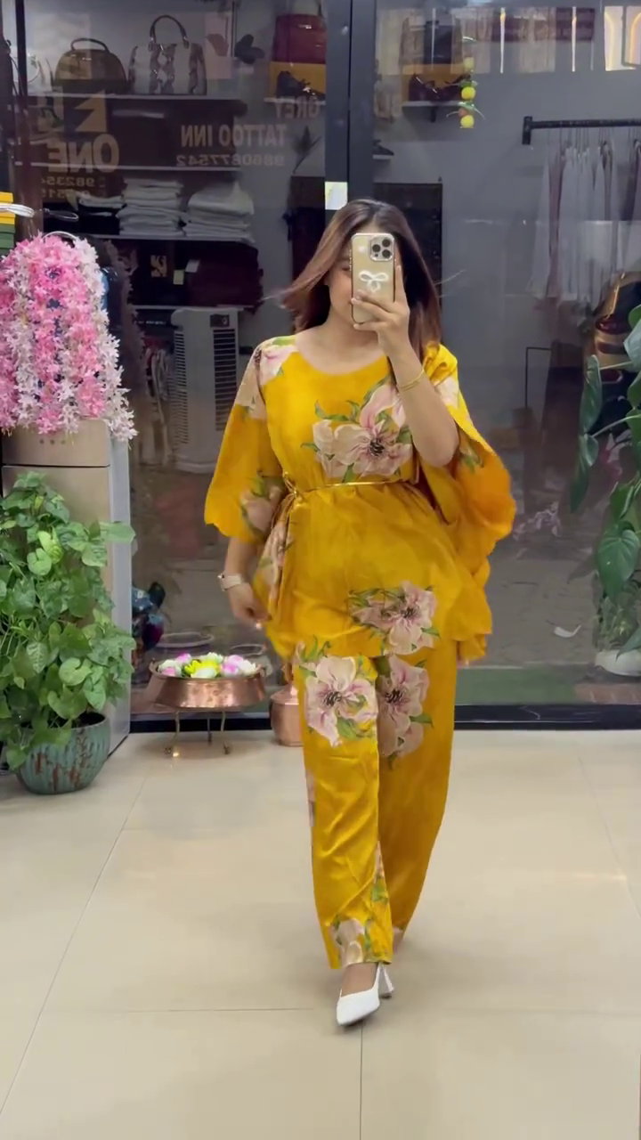 Effortless Elegance: Yellow Floral Co-ord Set for a Fresh, Feminine Look