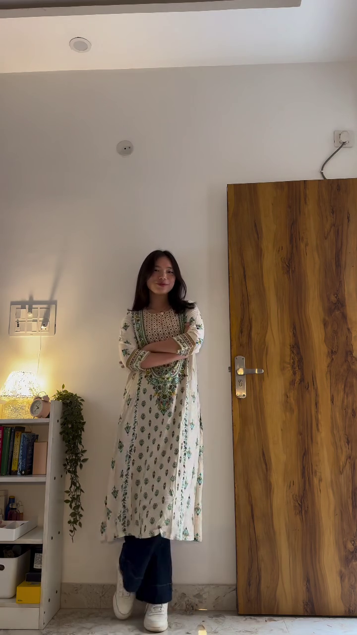 Sunny & Stylish: Yellow Printed Straight Kurta for Women