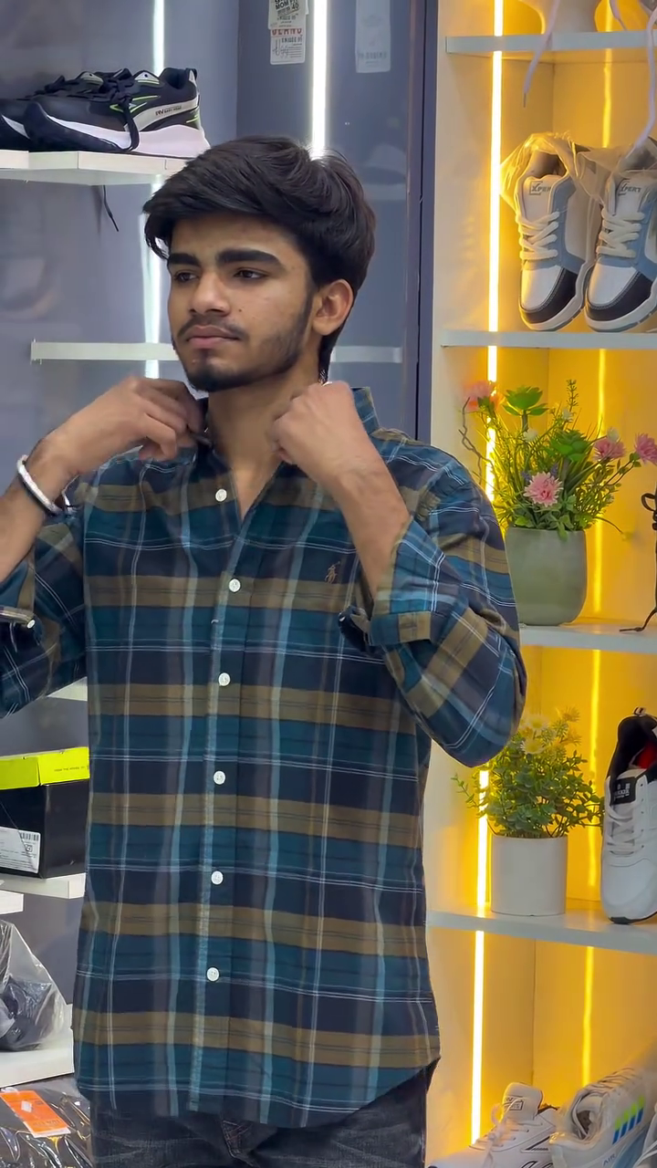 Vibrant Everyday Style: Multi-Colored Checked Cotton Shirt