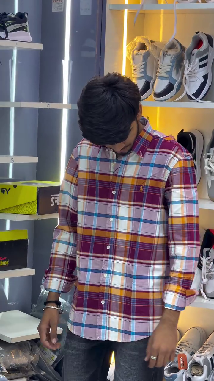 Vibrant Everyday Style: Multi-Colored Checked Cotton Shirt