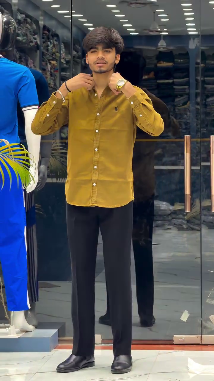 Classic Elegance: Purple Regular-Fit Solid Long-Sleeve Shirt