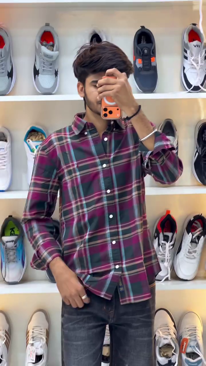 Vibrant Everyday Style: Multi-Colored Checked Cotton Shirt