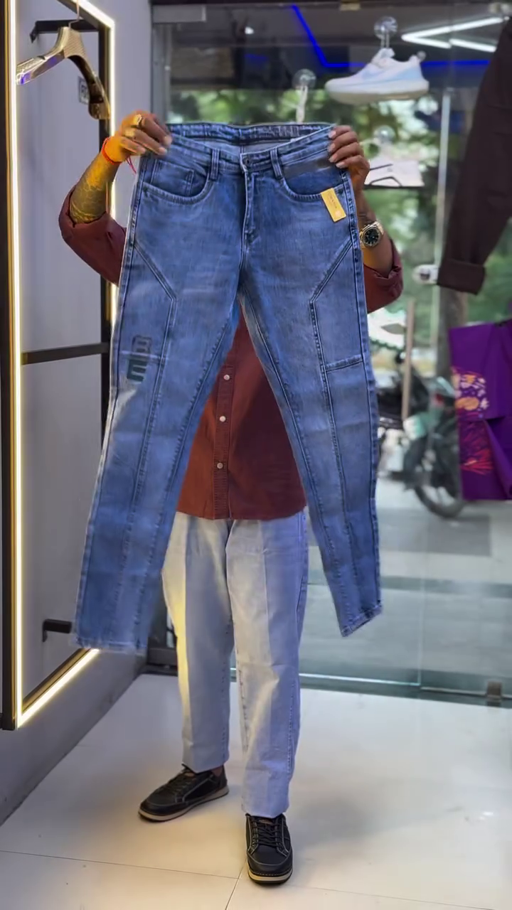 Timeless Edge: Classic Black Denim Jeans for Men