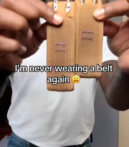 Sleek & Easy: Buckle-Less Leather Belt Fastener for Effortless Style