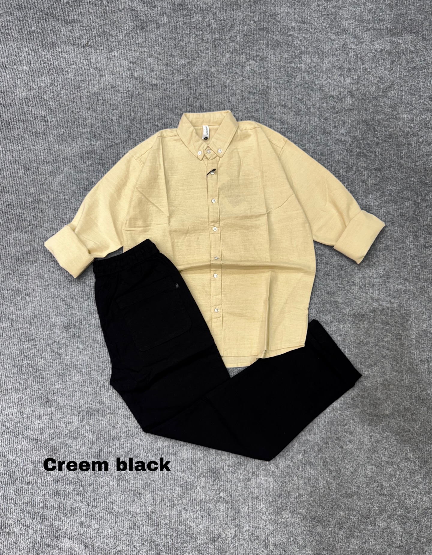 Effortless Elegance: Men’s Cocoa & Cream Linen Shirt and Trousers Set