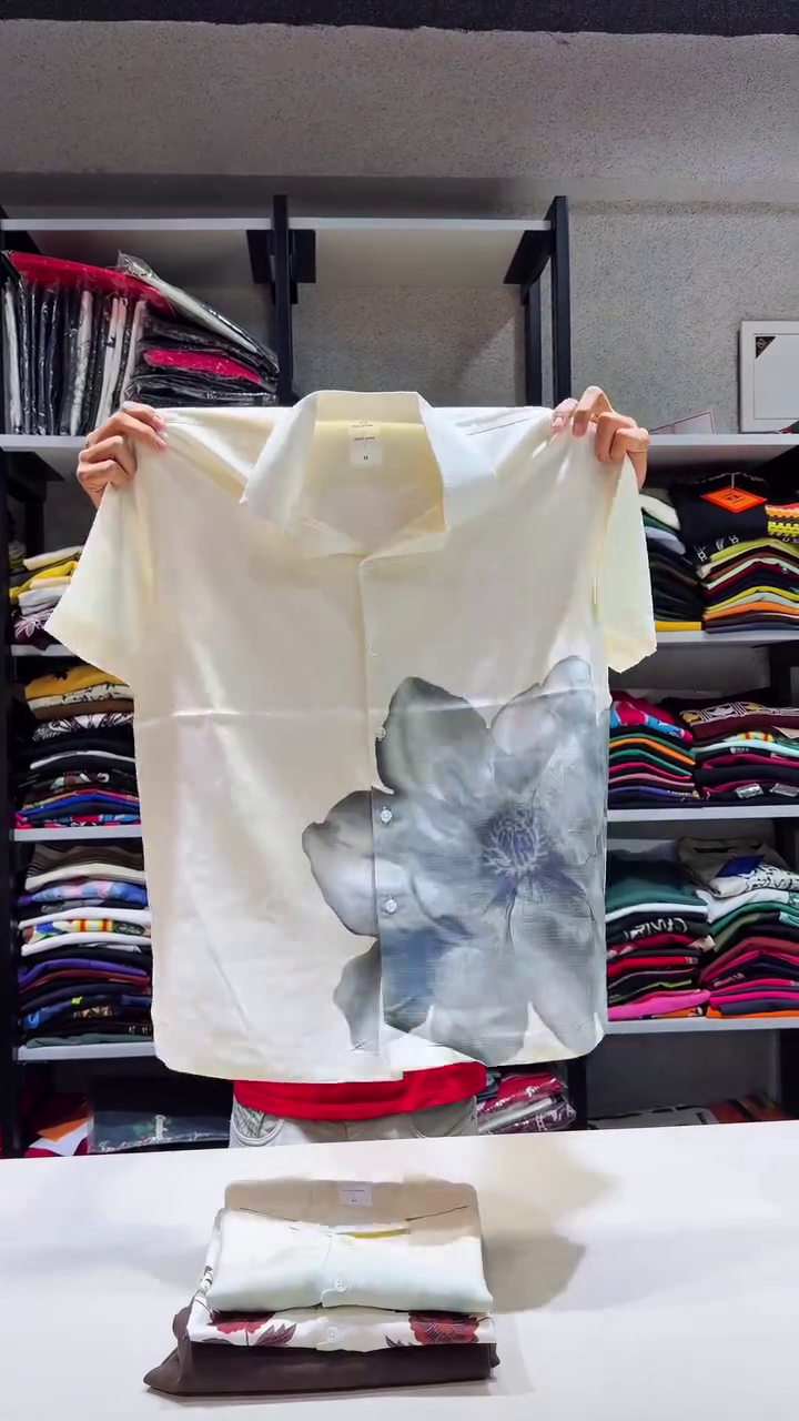 Vibrant Heritage: White Shirt with Intricate Traditional Embroidery