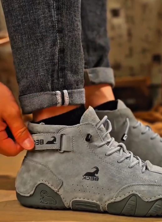 👟 Top Picks – Zixer Heritage Suede Velcro High‑Top Sneakers (Men)