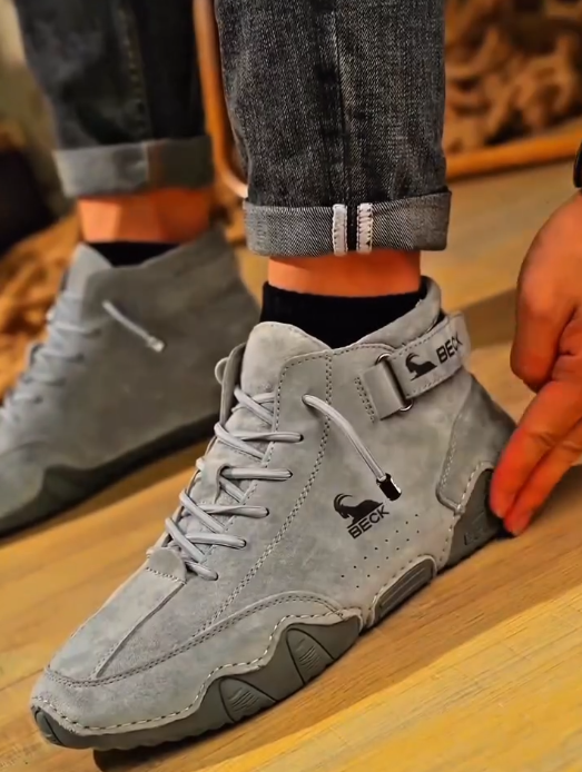 👟 Top Picks – Zixer Heritage Suede Velcro High‑Top Sneakers (Men)