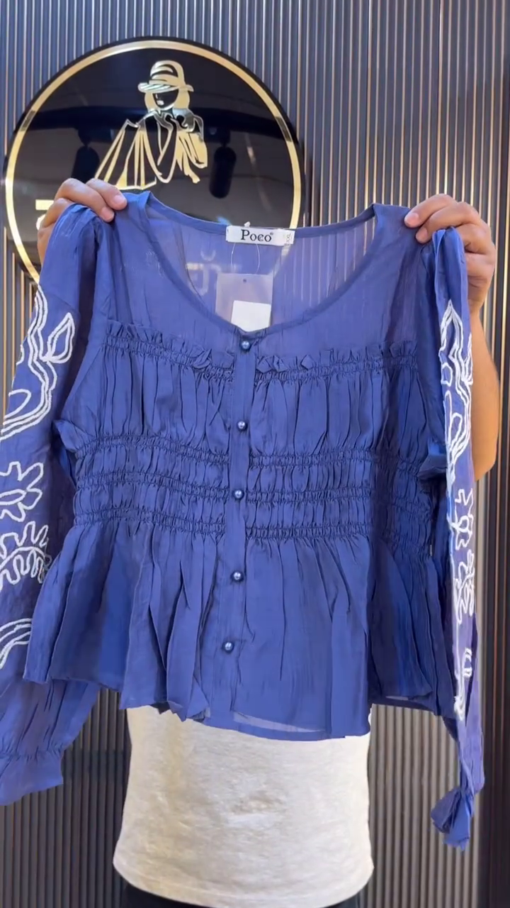 Elegant & Breezy: Women’s Brown Sheer Top