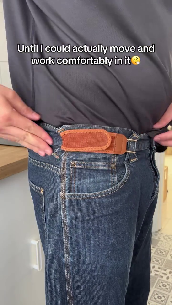 Durable Tactical Elastic Belt with Metal Hook – No Buckle Design