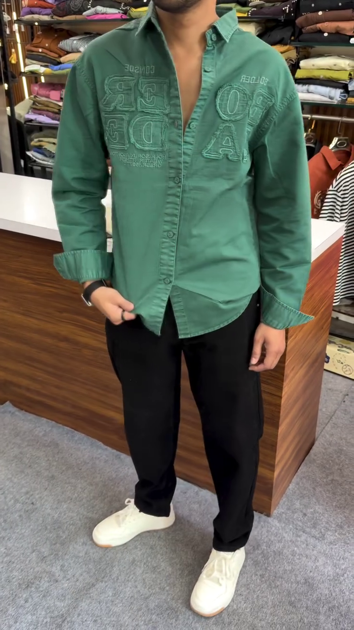 Effortless Style: Men’s Brown Long-Sleeve Casual Shirt