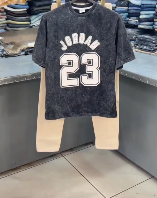 Casual & Cool: Men’s Graphic T-Shirt with Trousers