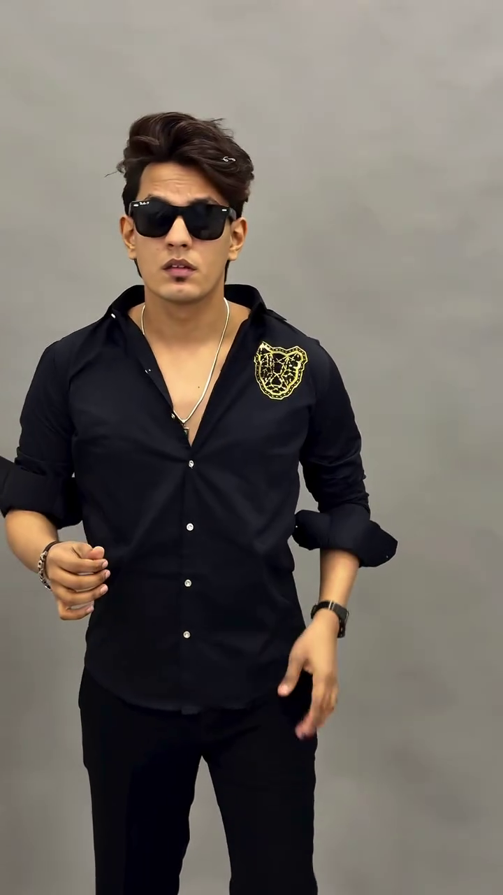 Stylish Comfort: Embellished Cotton Casual Shirt