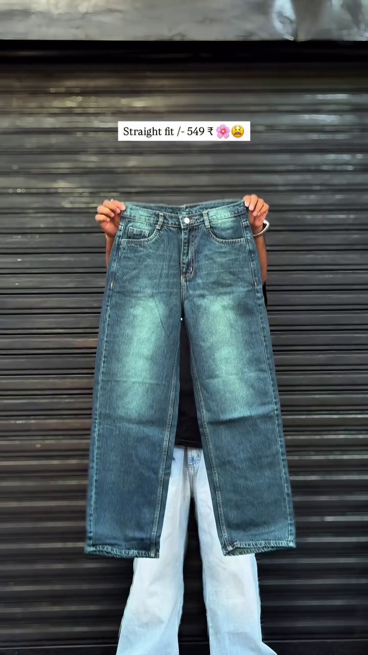 This straight-fit beige jean is similar in style to products