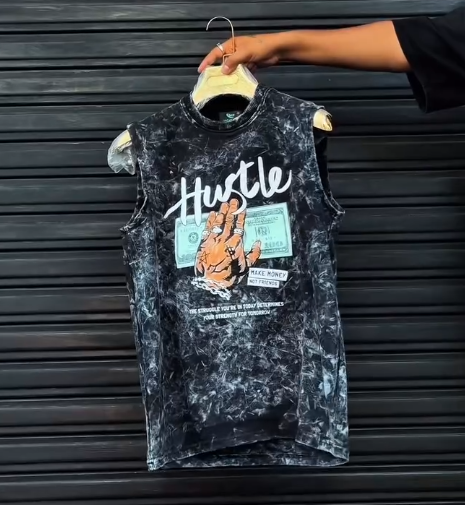 Street-Ready Style at Just ₹99 – Men’s Graphic Printed Sleeveless Vest (Sando)