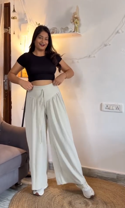 KOTTY High-Rise Wide Leg Trousers at Just ₹149