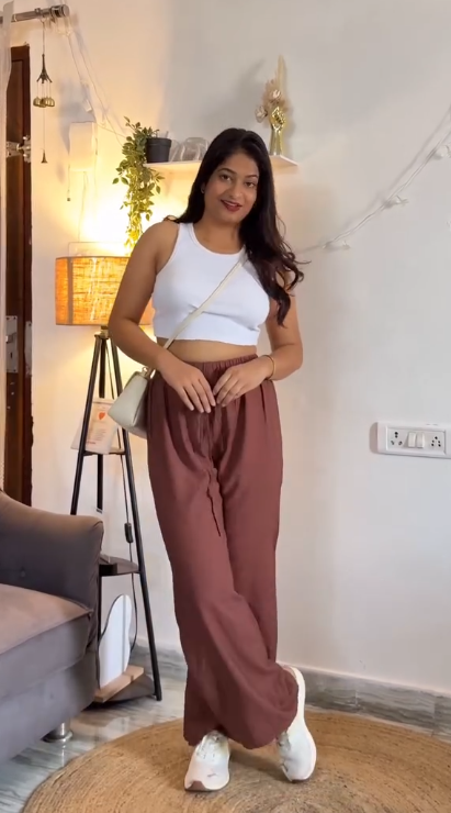 KOTTY High-Rise Wide Leg Trousers at Just ₹149