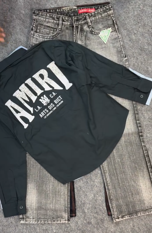 Diesel Jeans & Amiri Graphic White Shirt at Just ₹149