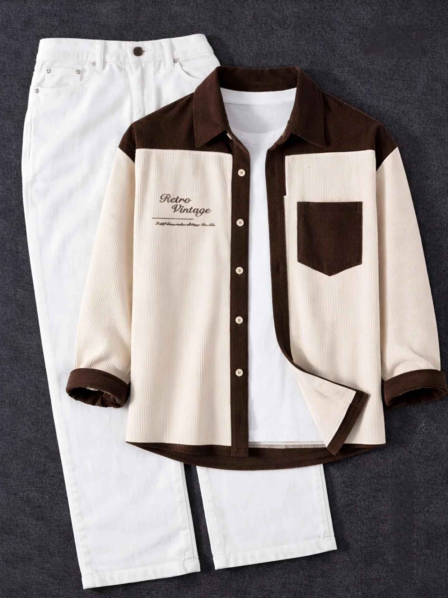 Men’s Color-Blocking Long Sleeve Casual Shirt at Just ₹149