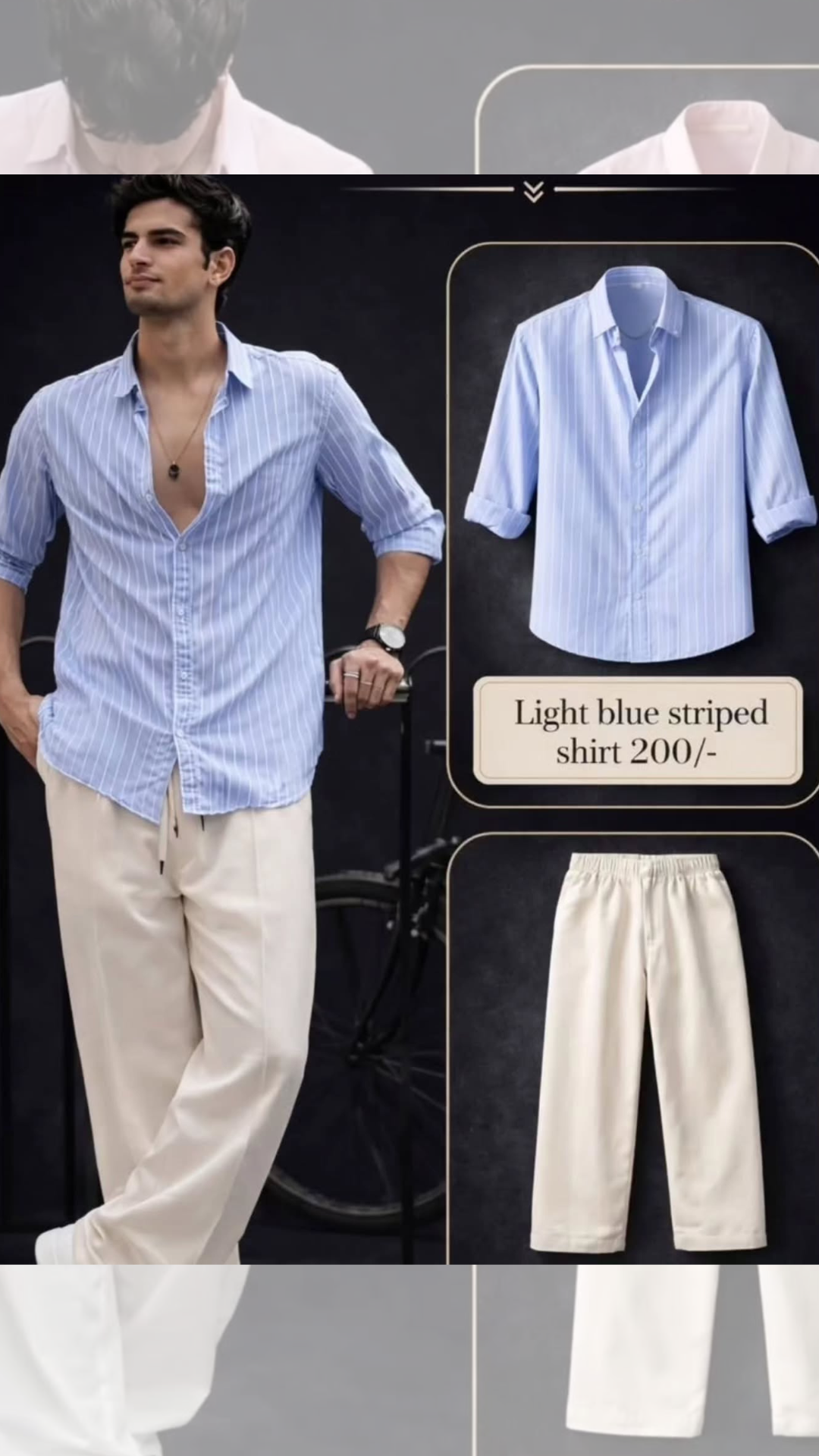 Effortless Style Meets Everyday Comfort – Light Blue Striped Casual Shirt at an Unbeatable Price