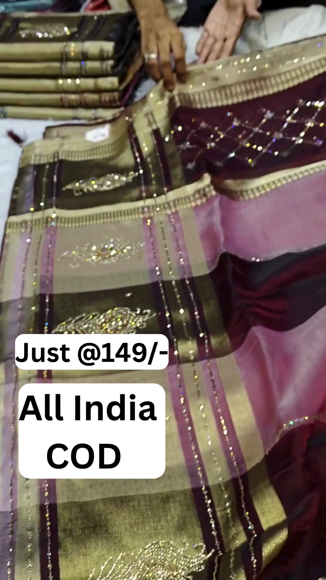 Elegant Organza Party Wear Saree – Premium Designer Look All India COD Available