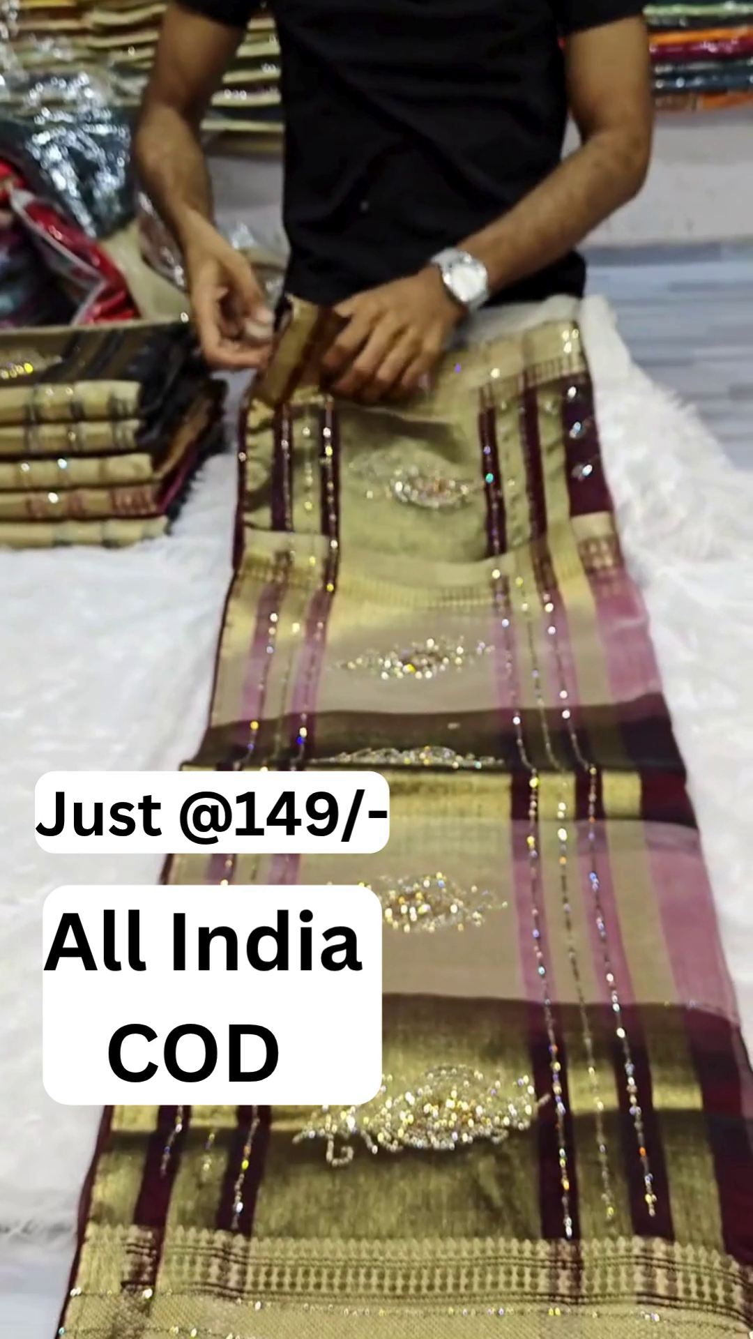 Elegant Organza Party Wear Saree – Premium Designer Look All India COD Available